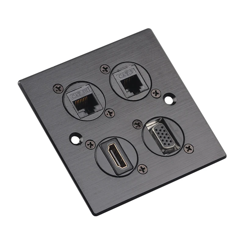 seto d panel VGA rj45 cat5 network socket rj11cat3 socket multimedia projection panel
