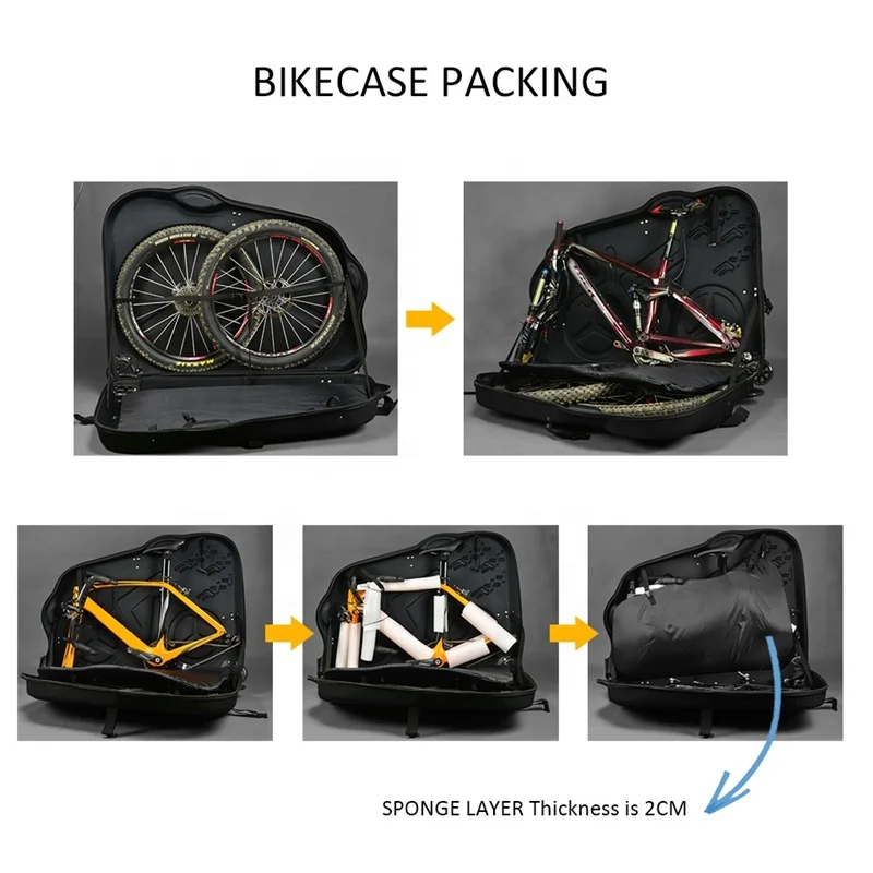 Hot Hard Transport Bike Case Bicycle Carrier Boxes Travel Bags