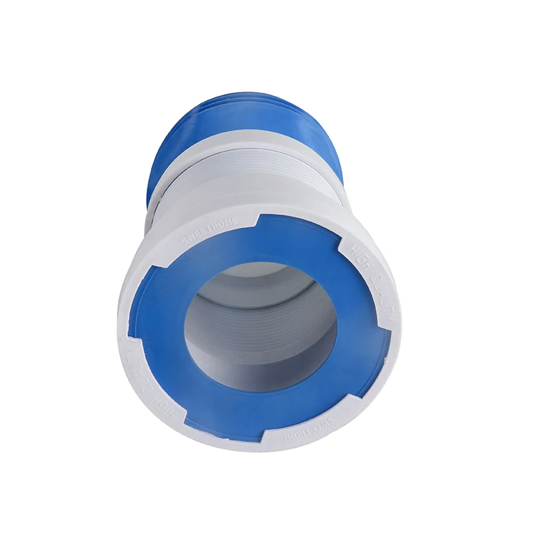 China Toilet Waste Pipe Soil Pipe Drain Plumbing Durable Pan Connector PP Toilet Connecting Drain Tube