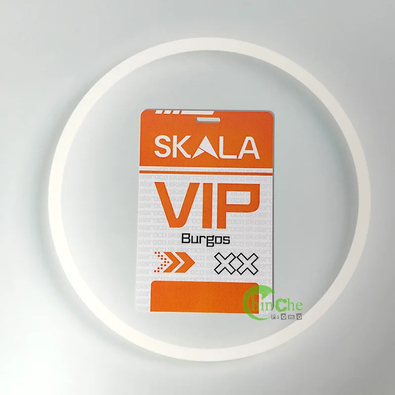 NO Minimum Laminated Plastic VIP Pass Badge Access Control Pass VIP Card with Lanyard Custom