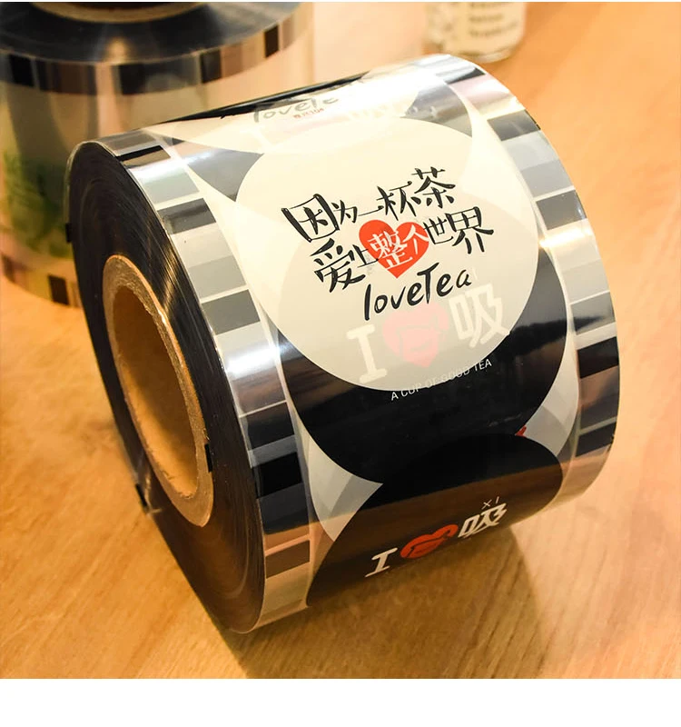 
Plastic Cup Sealing Film laminated PET Lid For Bubble Tea Cup 