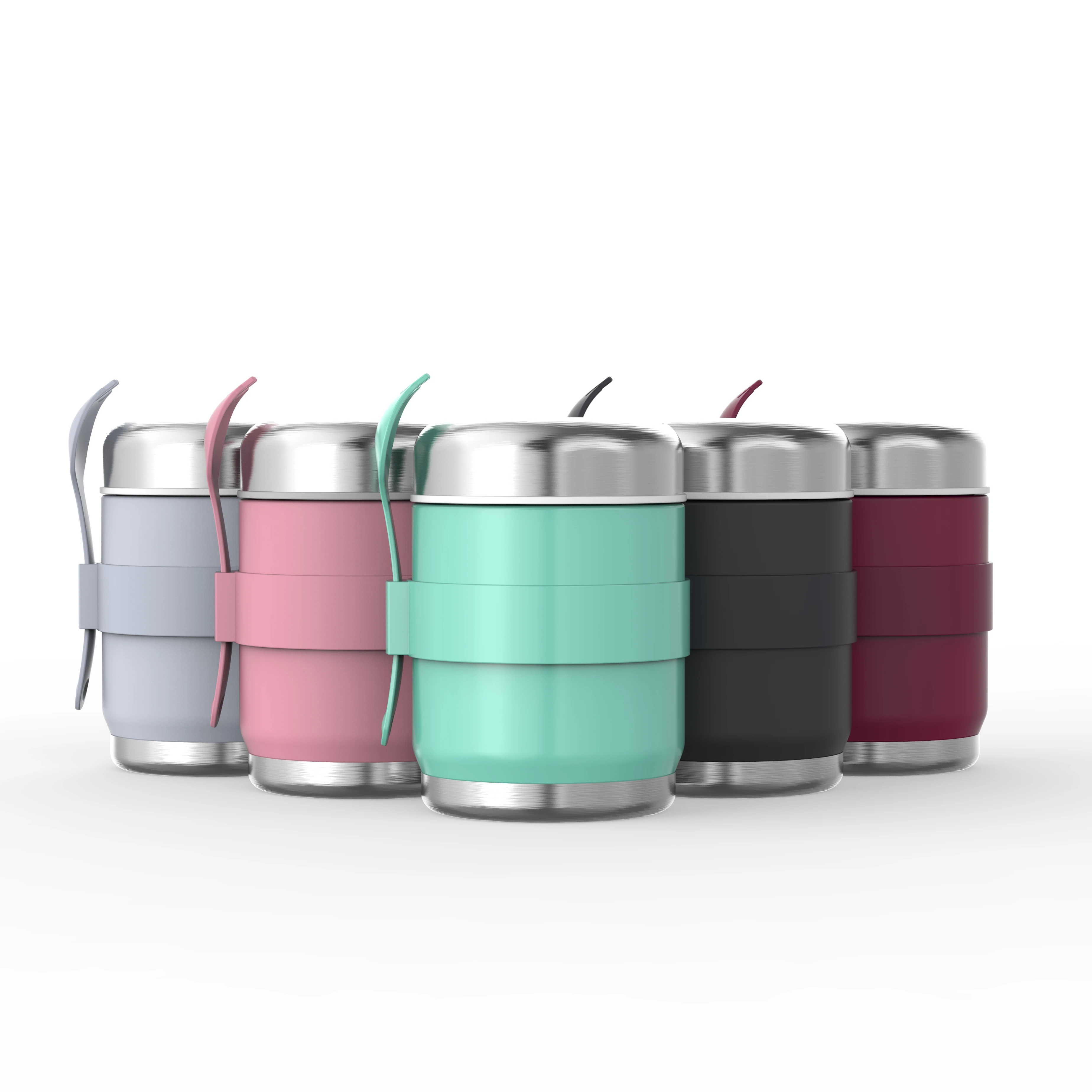 
16oz customized colors double wall stainless steel thermos food jar 