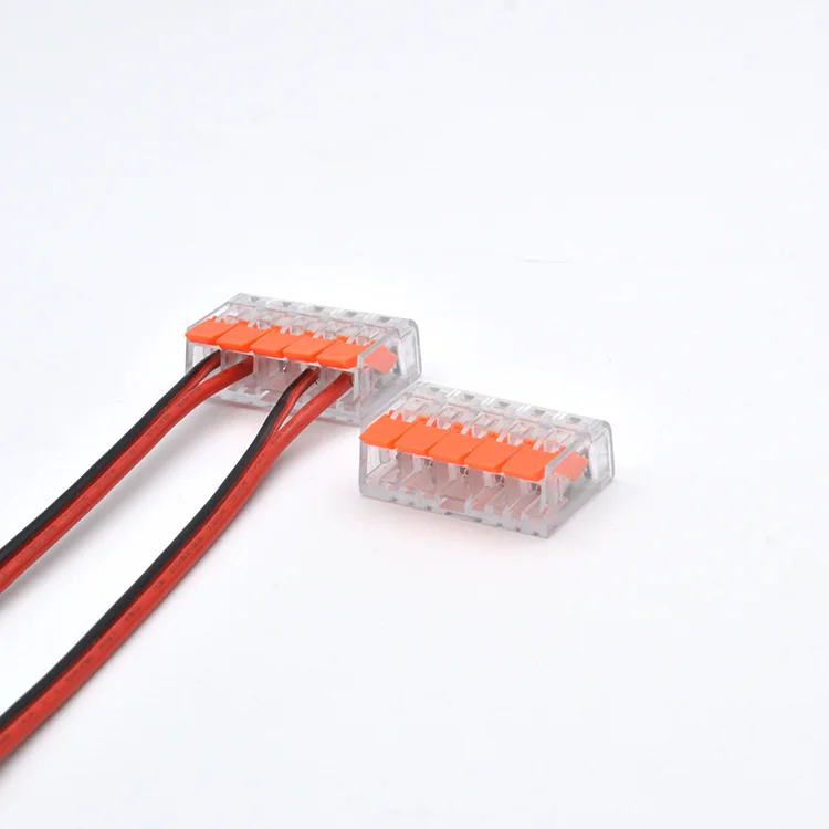 Рычажные гайки для проводника, компактные соединители проводов с многофункциональной клеммной колодкой для зачистки проводов, соединитель кабеля с нажимом