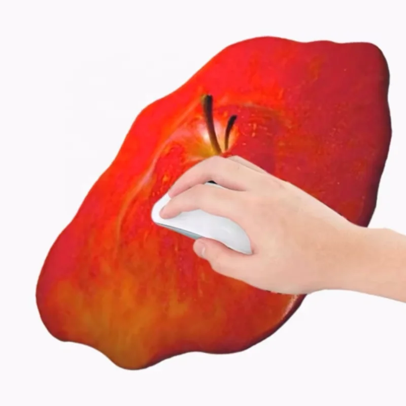 Christmas Peace Fruit Creative cute shaped mouse pads wrist pads in small table pads laptop rubber cloth non slip red apple