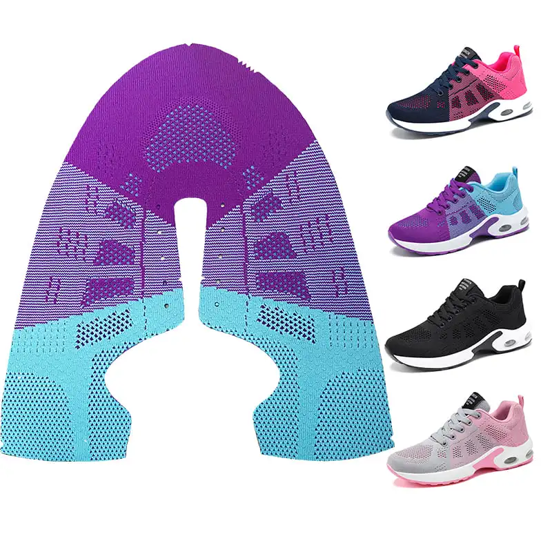 Custom Soft Mesh Shoe Vamp Casual Walking Sport Shoe Upper Breathable Fly Knitting Shoe Upper