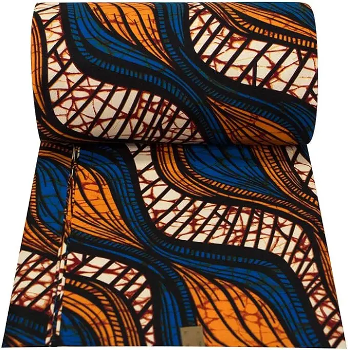 Wholesale African Wax Print Fabric Clothing Textile Material African Ankara 6 Yards Wax Prints Fabric