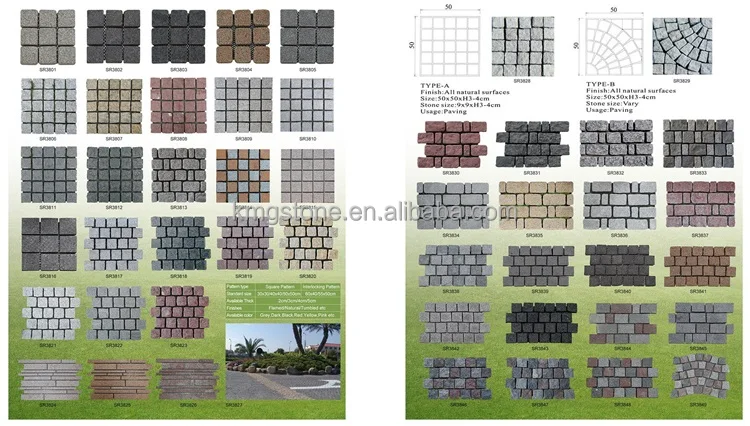 Modern Design Cobblestone Paving Stone Cheap Basalt Granite Importers for Outdoor Use
