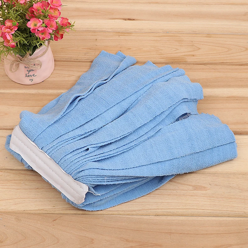 Traditional Style Microfiber Cloth Strip Wet Mop Replacement Head Commercial Hotel Use Microfiber Mop Pad Refill