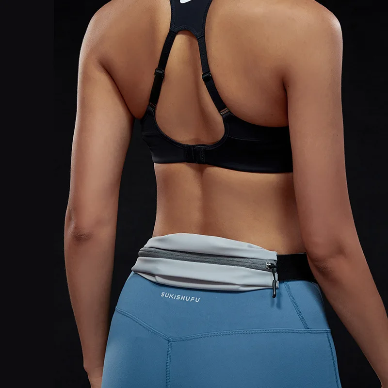 Sports waist packaging mobile phone men and women outdoor running elastic waterproof invisible close-fitting fashion does