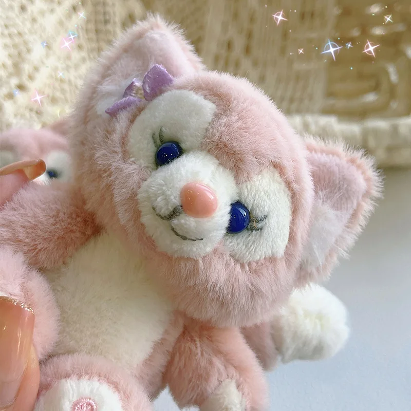 Mini Linabell Backpack Keychain 3D Design Cartoon Doll Stuffed Toys Fox Animal Plush Toy