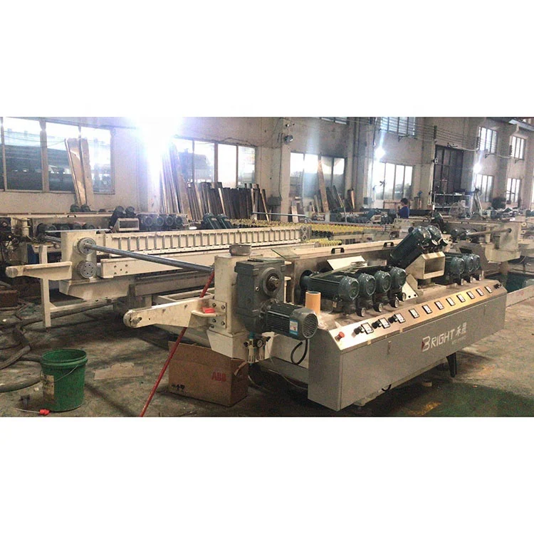 Double Edging Glass grinding processing polishing  machine Straight Line Automatic