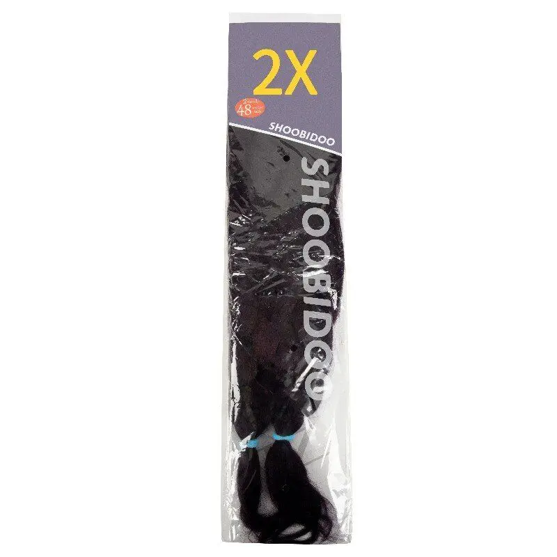 Wholesale three tone 52 inch large knot less black prestreched EZ braiding hair  natural extension for braids synthetic hair