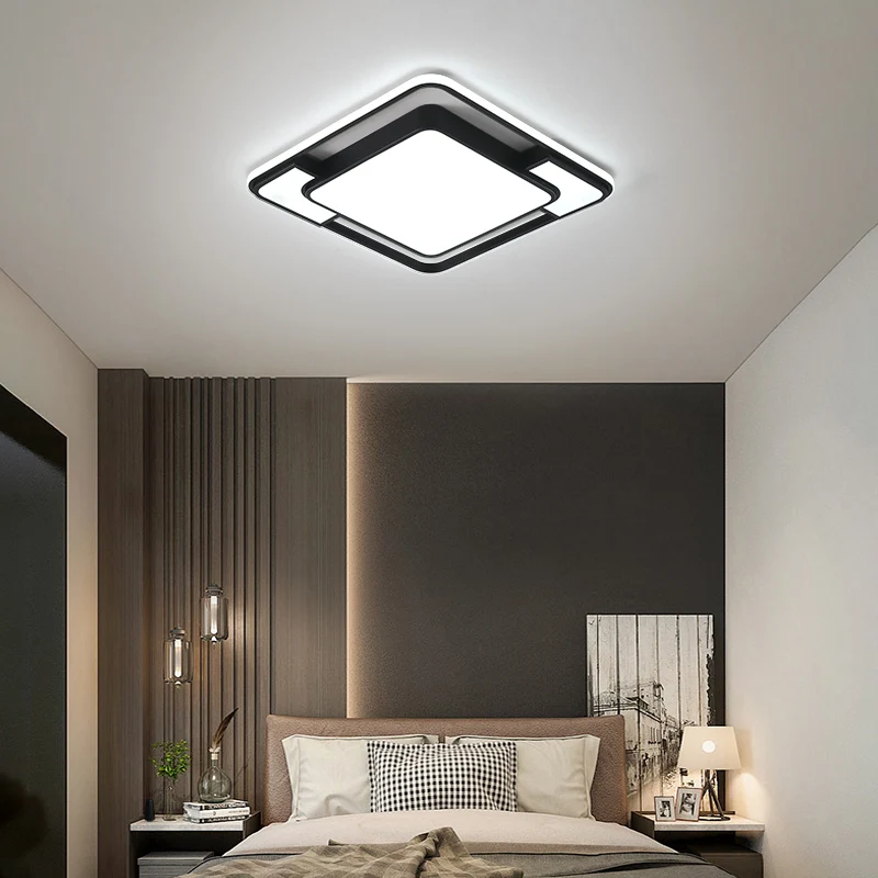 Wholesale high quality Home Remote Control Dimmable Modern Ceiling light rectangle led ceiling lamp for living room Bedroom