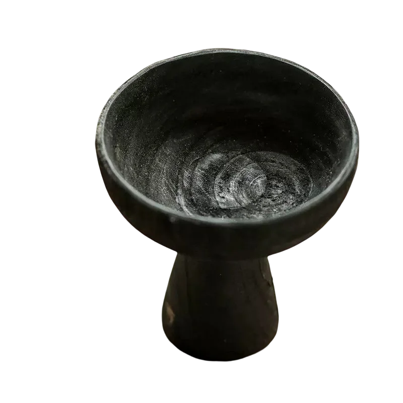 High Quality Black Wooden Tall Foot Small Compote Vintage Do Old Solid Wood Snack Dry Compote Lovely Christmas home decorations