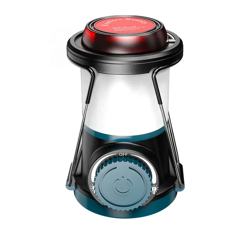  Explore Beauty portable outdoor rechargeable led Hanging Light Battery Indicator Discharge Function Camping Lantern camp