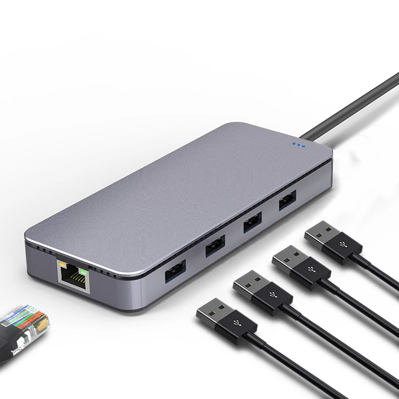 USBC PD charging MD VGA RJ45 gigabit ethernet C SD TF card reader 11 in 1 usb c hub