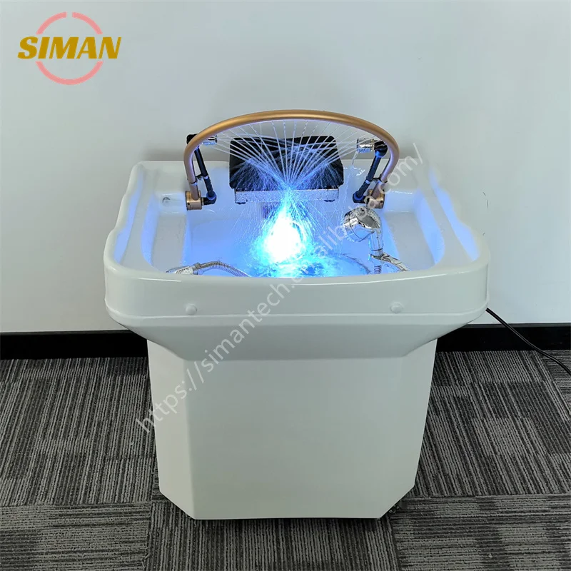 Siman Professional Beauty Salon Spa Portable Shampoo Basin Head Therapy Hair Washing For Wellness Institution Massage Parlor