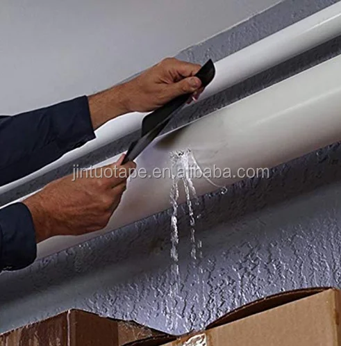 High Sticky Self-adhesive Water Leak Leakage Pipe Repair Seal Flex Rubberized Waterproof Tape Carton Box Rubber Masking 20 Rolls