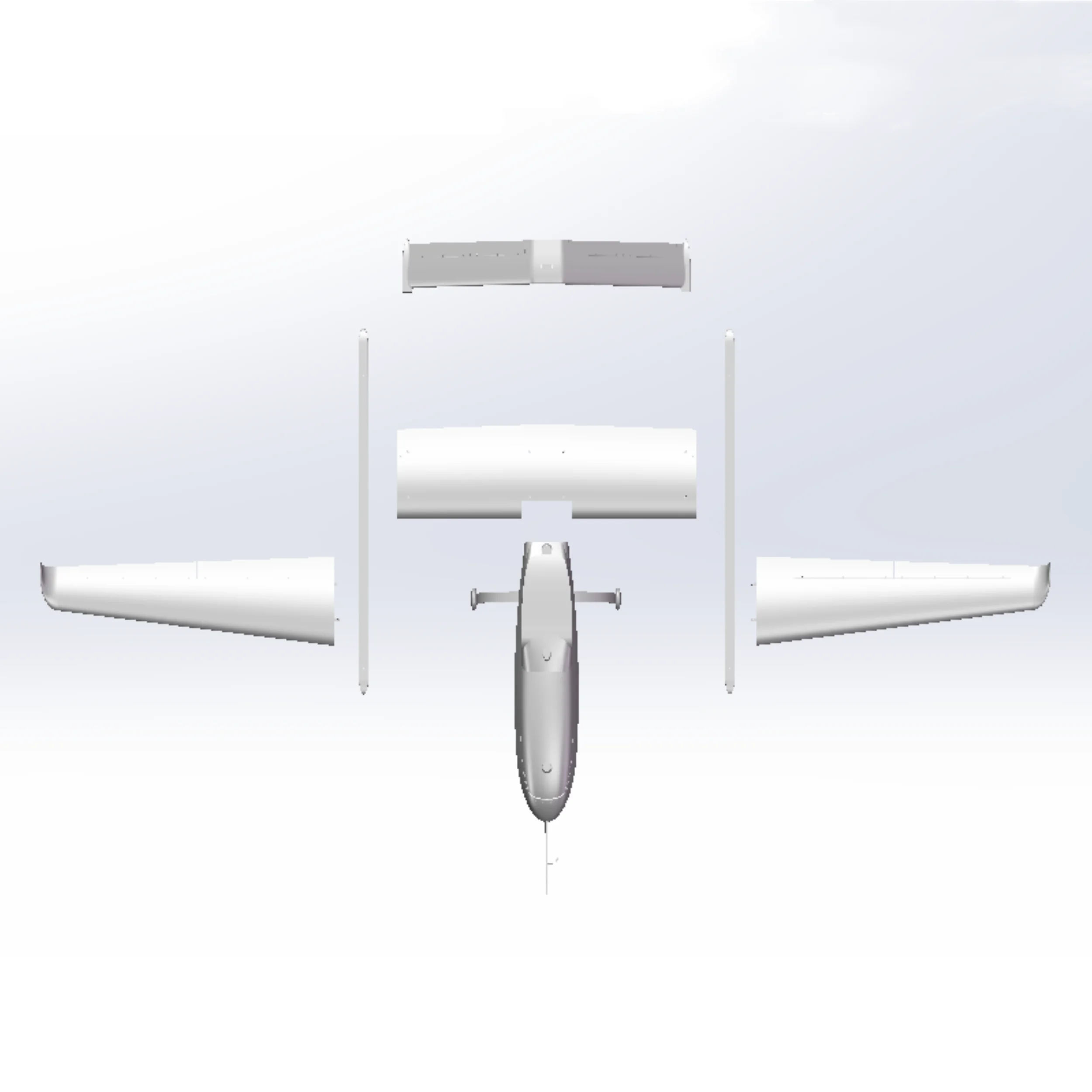 HH-130A1 Commercial Hybrid Long Range Fixed Wing Drone UAV Heavy Lift with Oil-Powered for Large Area Mapping