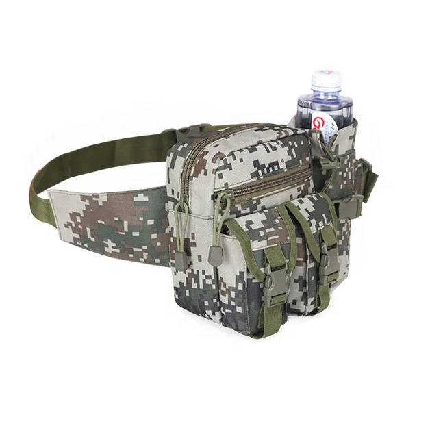 Men Outdoor Magazine Crossbody Rip-Away Waist Phone Water Bottle Bag