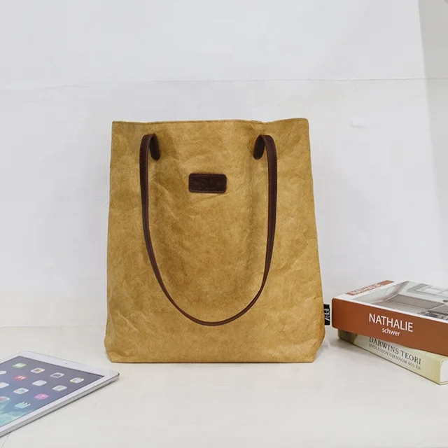 OEM/ODM Custom Logo Ladies Shoulder Handbag Dupont Paper Shopping Tote Bags Travel Tyvek Bag