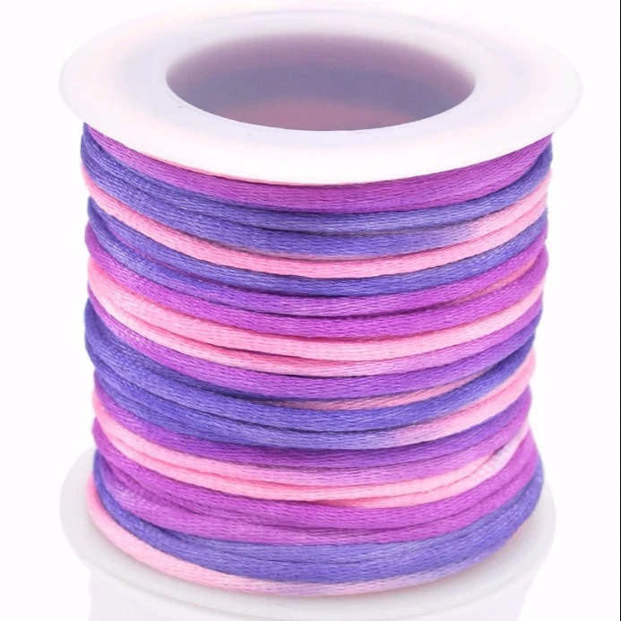 Nylon lacing cord 3mm silk braided cord