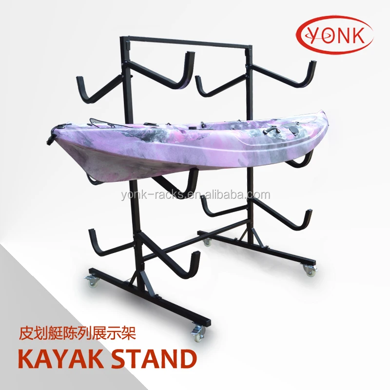 Yonk стальной 6 Каяка Стенд для хранения отдельно стоящая Подставка