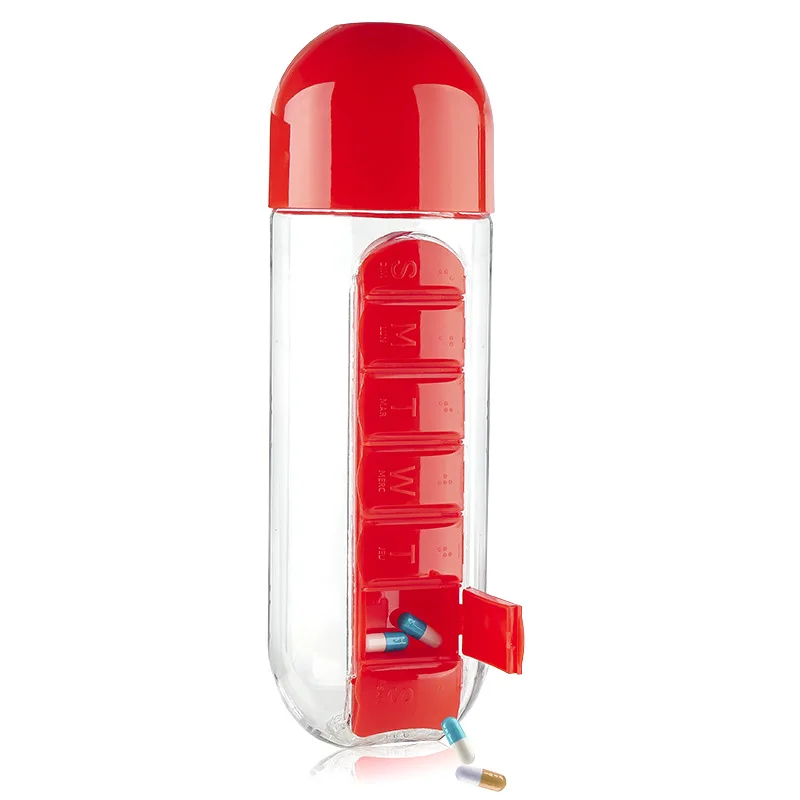 
Pastillero Organizador Semanal Tomatodo Botella Organizadora Pastillas 