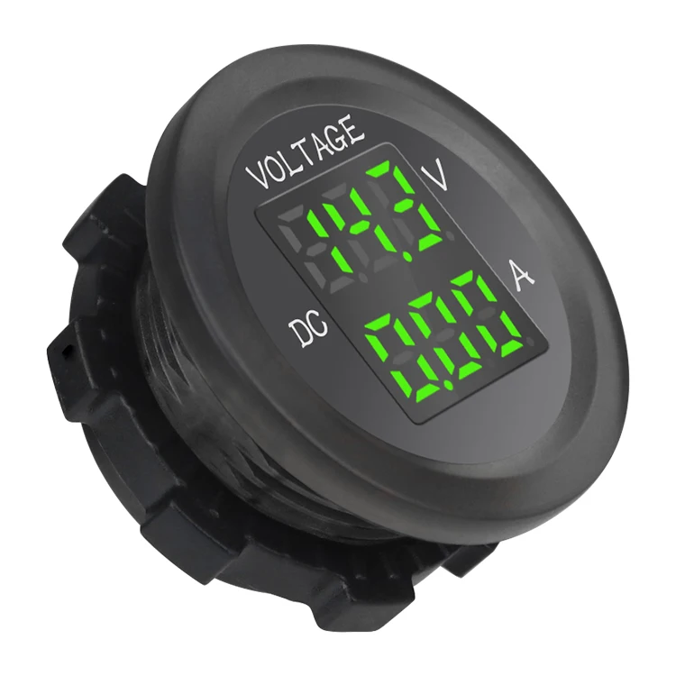 A47 DC 12V 24V LED Voltage Meter Digital Voltmeter Ammeter