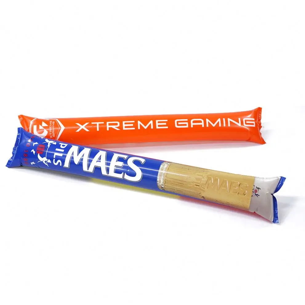 China Supplier Custom Logo Reusable Clapping Cheering Stick Balloon Latest Design Thunder Lively Cheering Stick