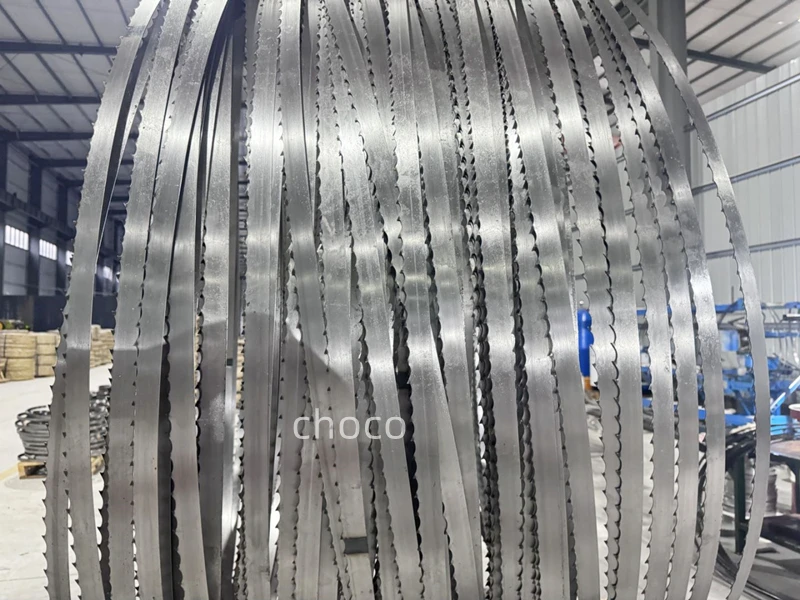 butcher commercial processed food 2080mm 82in meat and bone cutting band saws blade for machine cutting bone saw blade