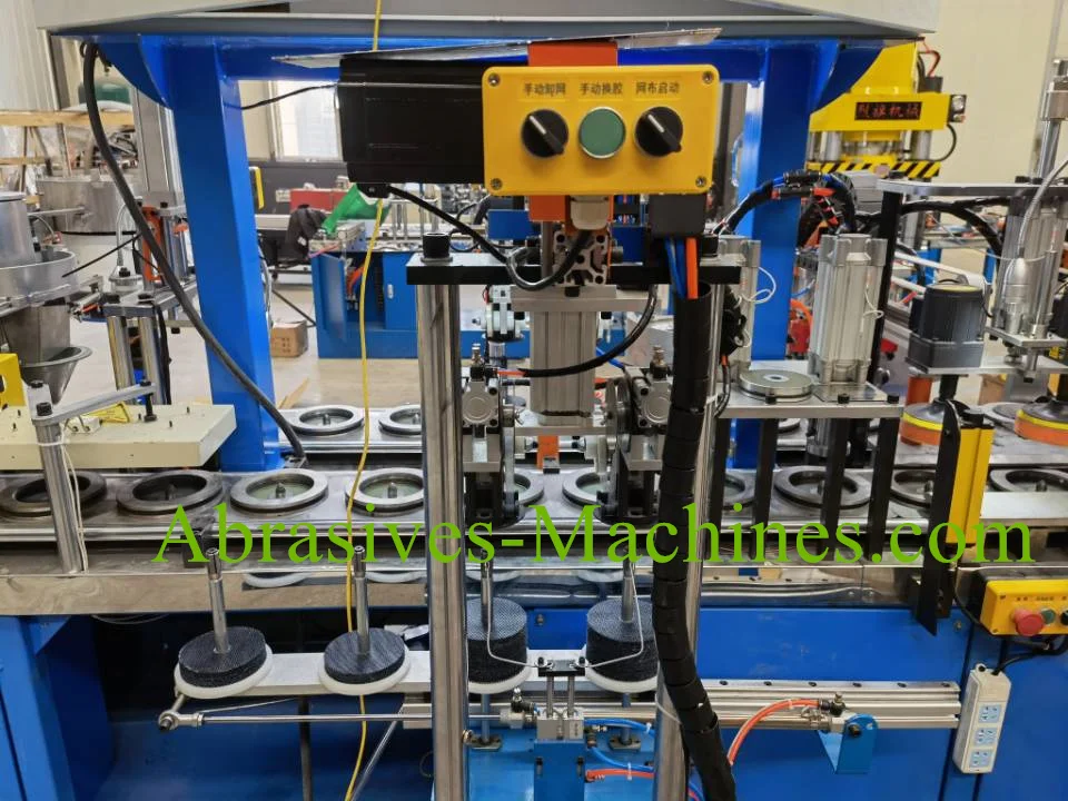 Pusher Type Metal Cutting Disc Making Machine grinding wheel production line with PLC control