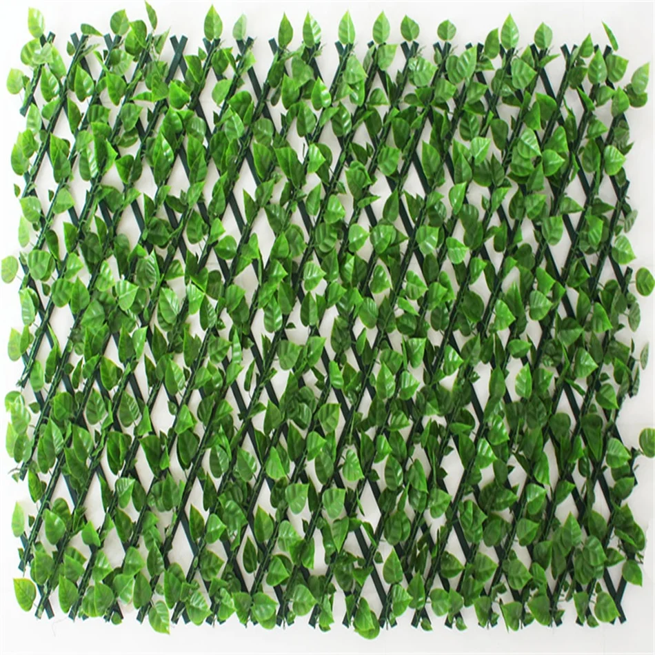 Экологичное искусственное Горизонтальное растение, расширяемое, забор для конфиденциальности плюща