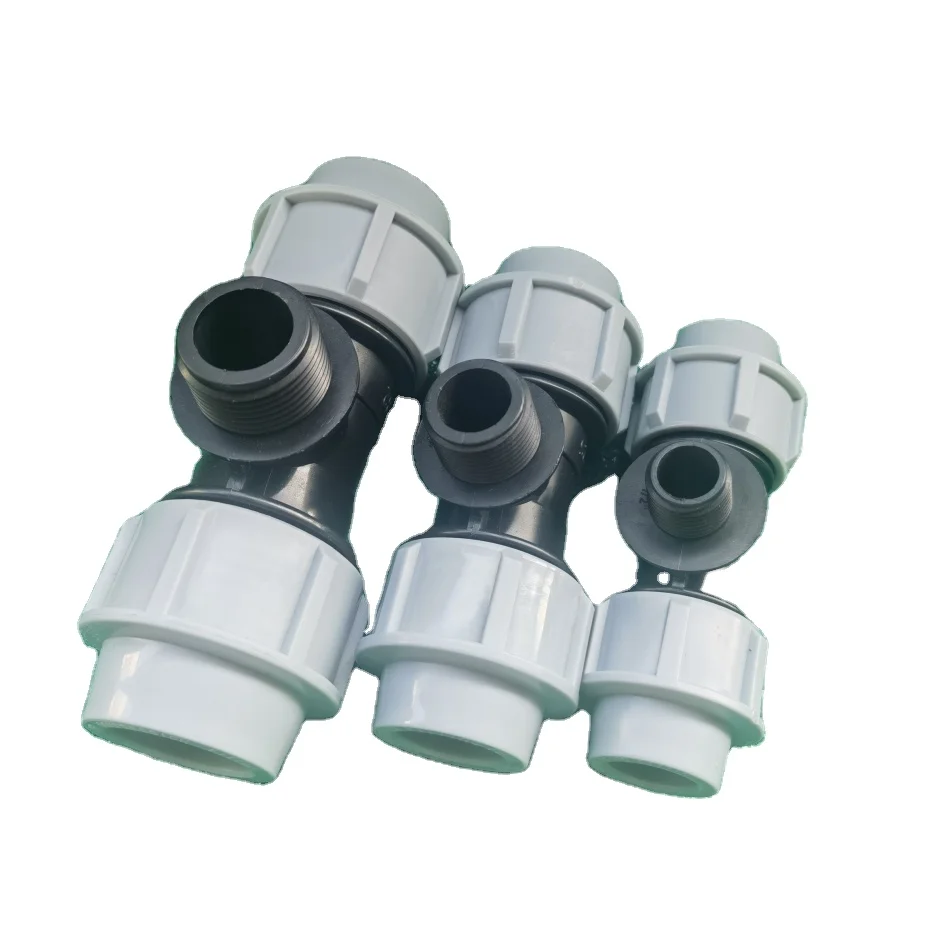 Factory direct pp water pipe joint plastic agricultural irrigation pipe fittings inner wire bend pe pipe quick joint fittings