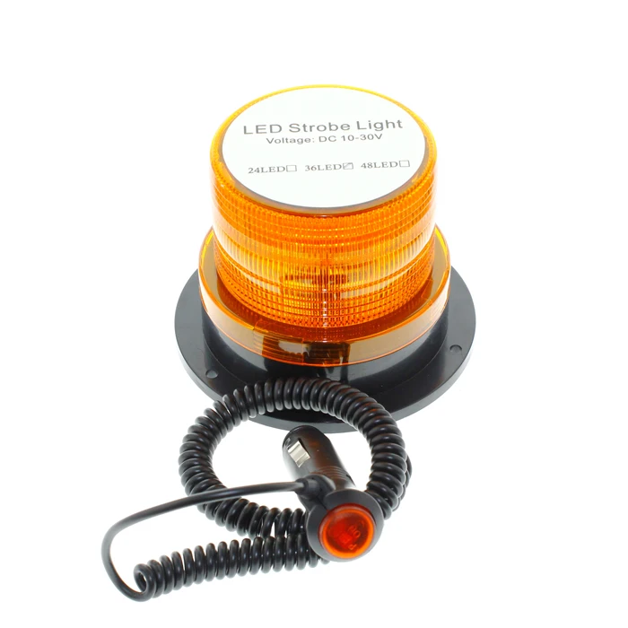 12v 24v Led Rotate flashing Warning Light screw automatically switch magnet waterproof IP67 beacon lamp