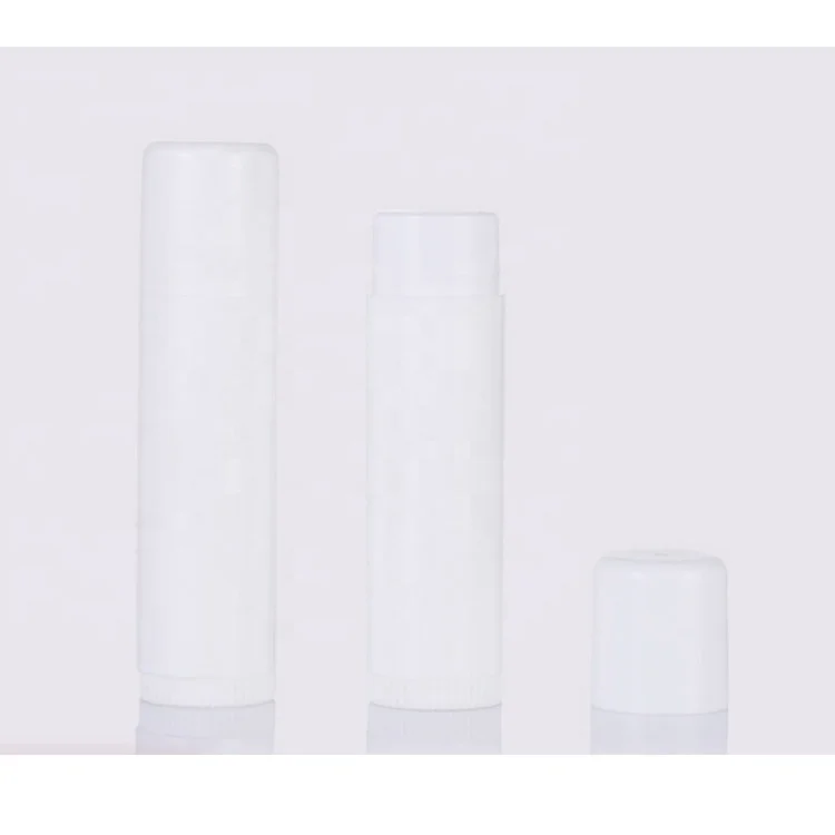 15 ml twist up white  big round empty lip balm lipstick tube