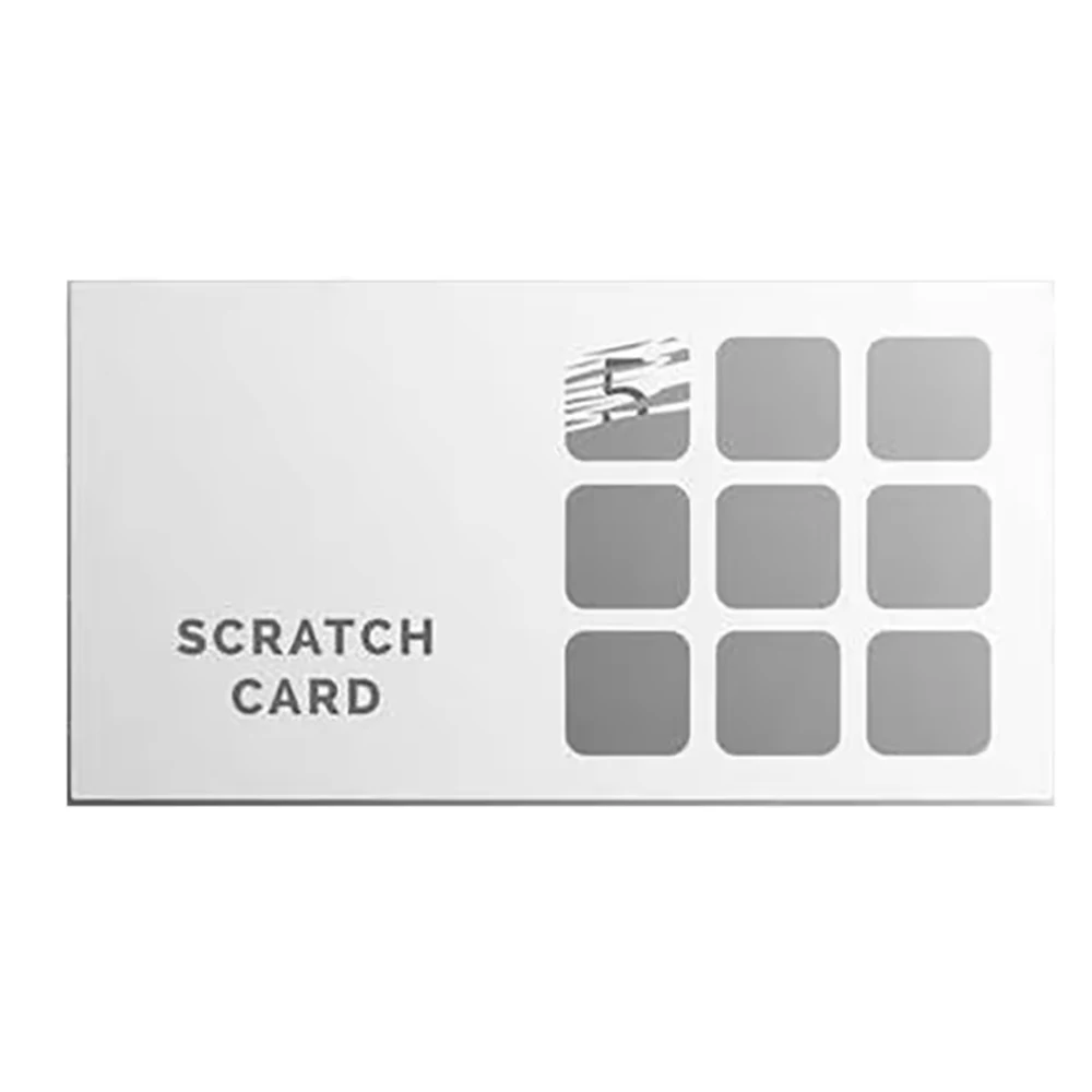 Custom PVC Paper Digital scratch off gift cards Loyalty Point Reward Card Discount Cards