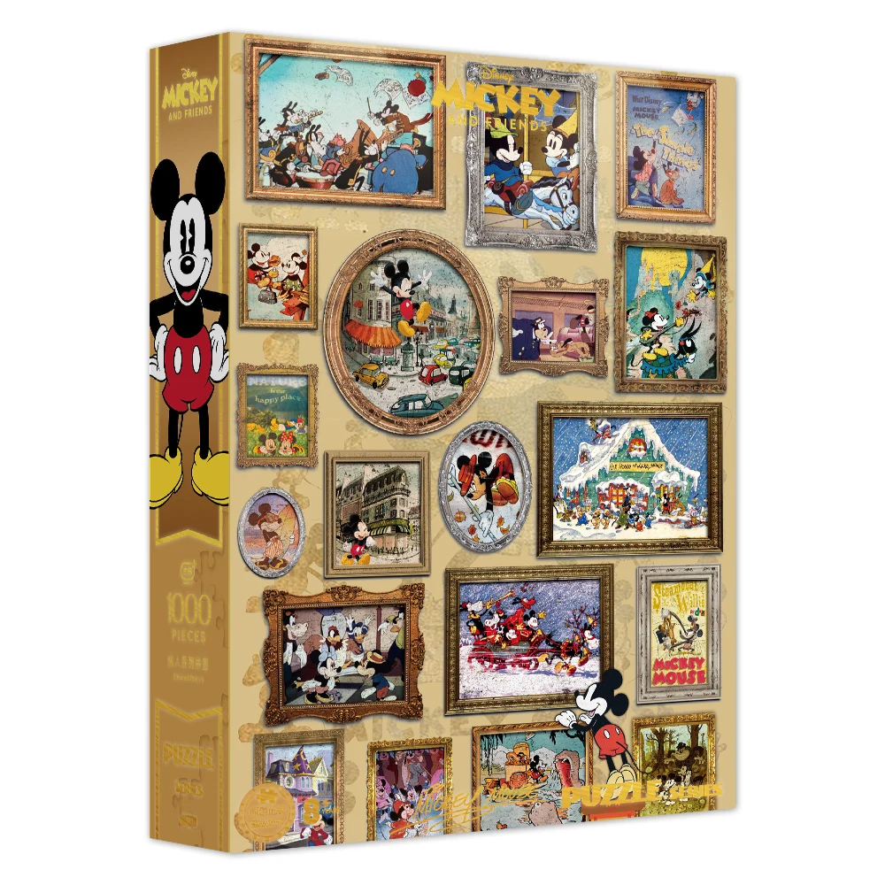 Disney Mickey Mouse Blue Card Puzzle puzzle 1000 pieces Factory Sale Interlocking jigsaw puzzle