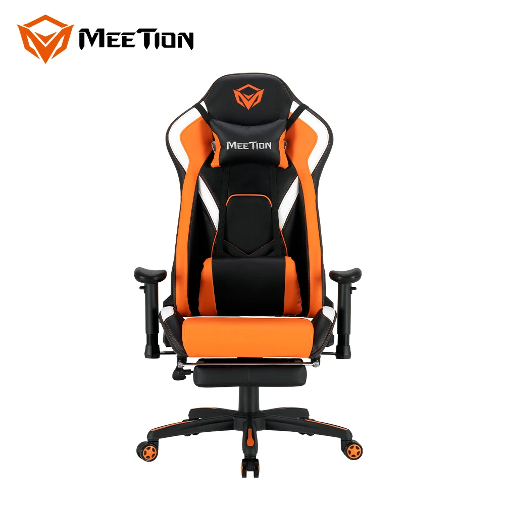Ergonomic Leather Swivel Recliner Leg Rest 4D Armrest Office Game E-sport Computer Racing Gaming Chair With Footrest