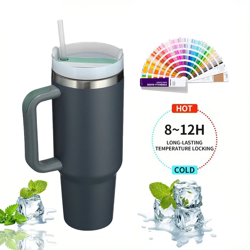 Panic Buying Camping Classic Mug Cup Stainless Steel Vacuum Travel Car Mug 40oz Tumbler With Handle