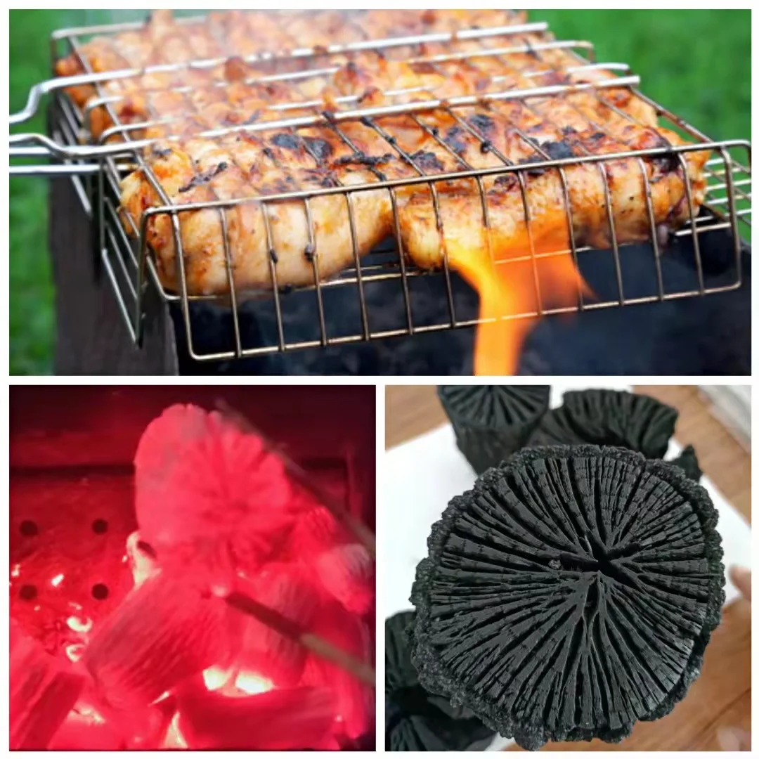 Artificial Carbon Barbecue Heating Smoke-Free Tea Cooking Flammable Oak Large Korean Barbecue Chrysanthemum Charcoal
