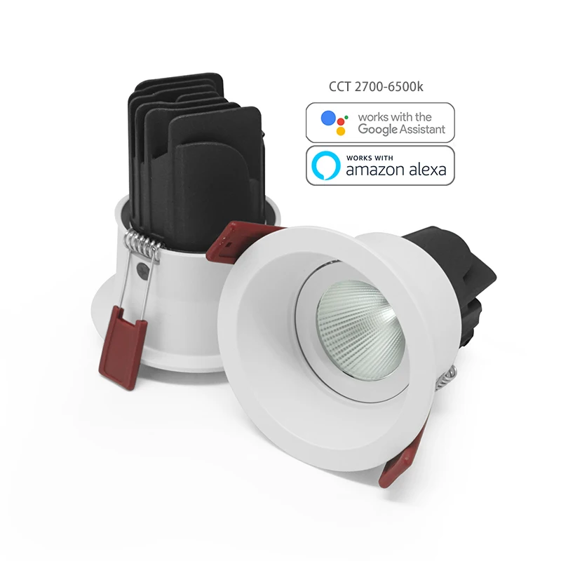 Downlights Indoor Luminaires smart home upgrading zigbee gateway sync adjust ceiling light recessed led down light brightness