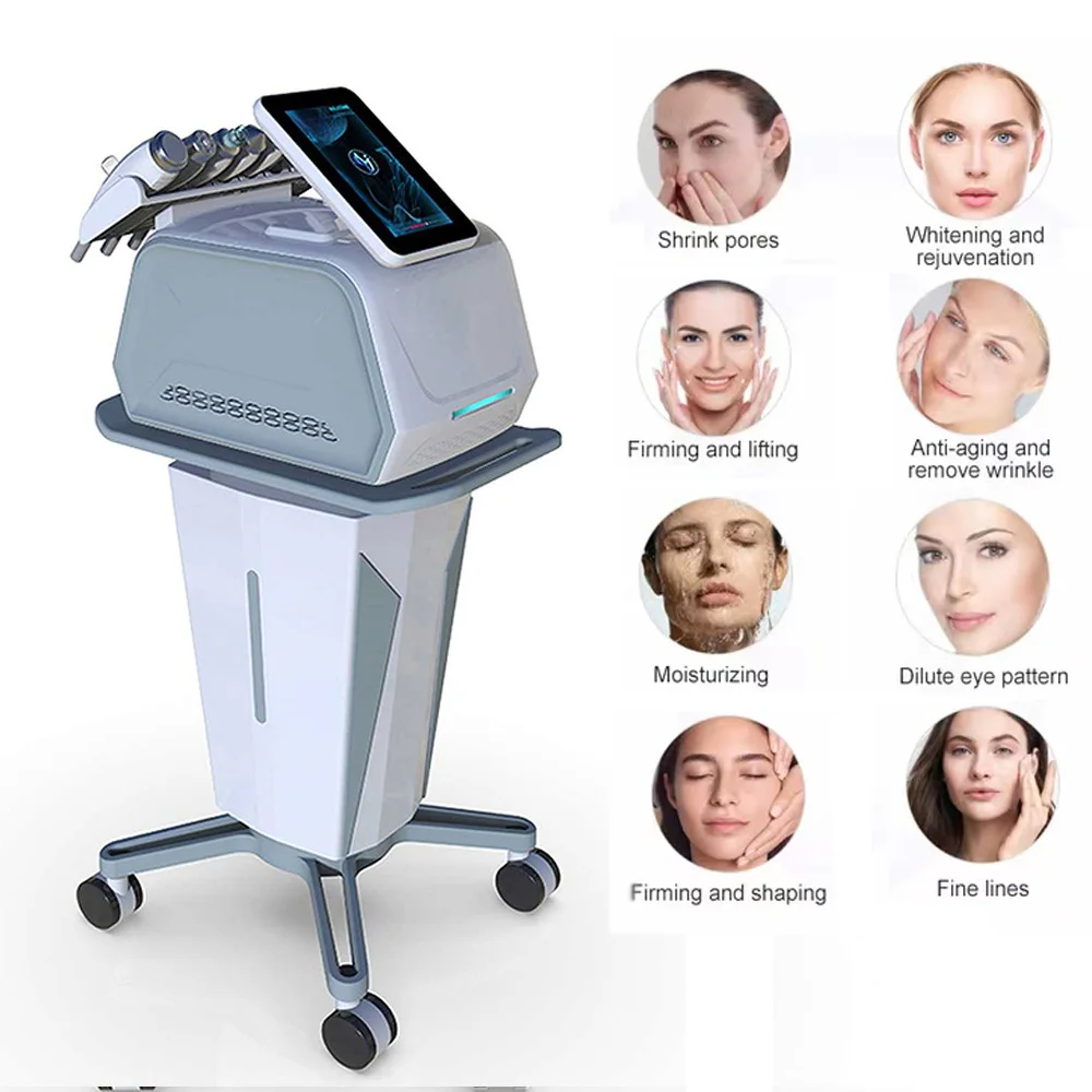 Hydra Diamond Microdermabrasion Facial Machine 2024 6 In 1 Hydra Oxygen Facial Cleaning Machine For Salon