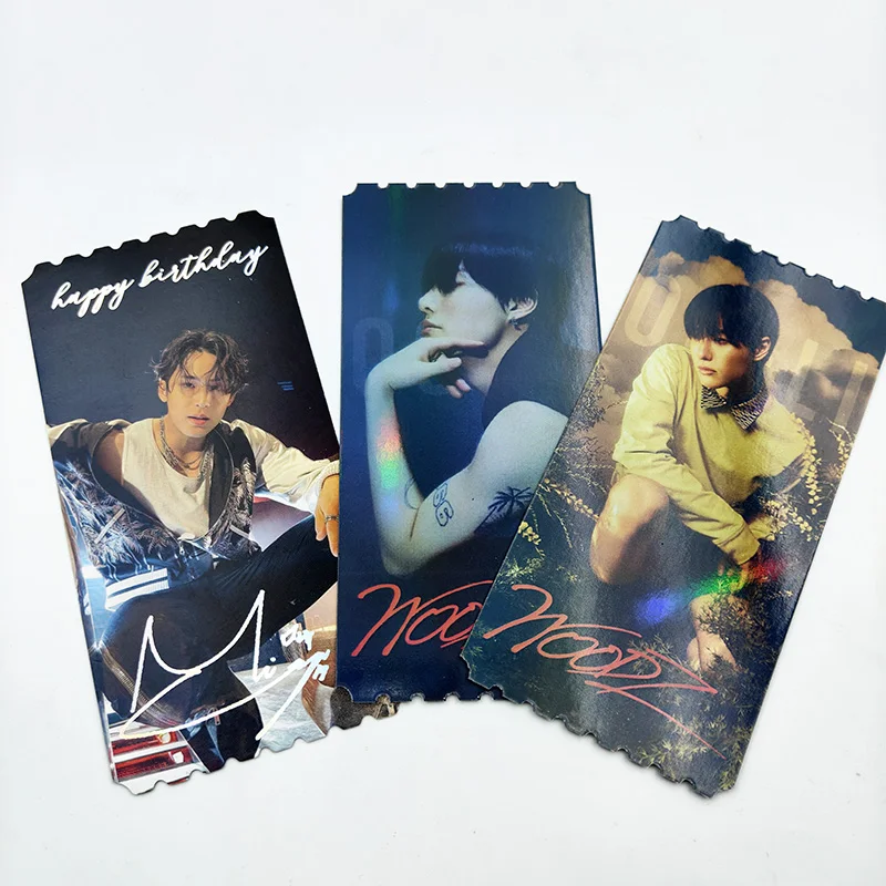 Low MOQ Custom both side printing Holographic ticket of photocards