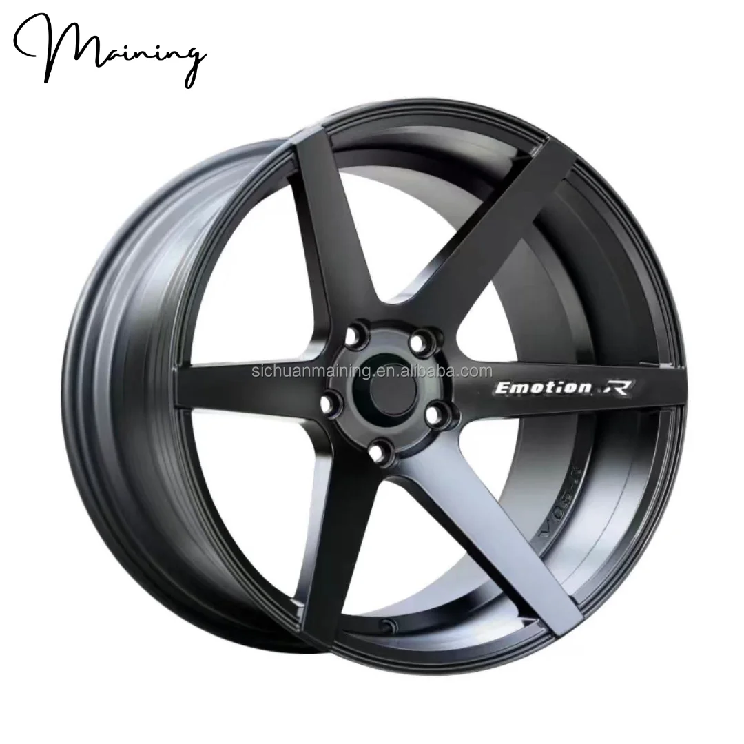 17 18 Inch Wheels 5x100 5x114.3 Black Big Concave Design High Quality Alloy Wheels Passenger Car Wheels Rims