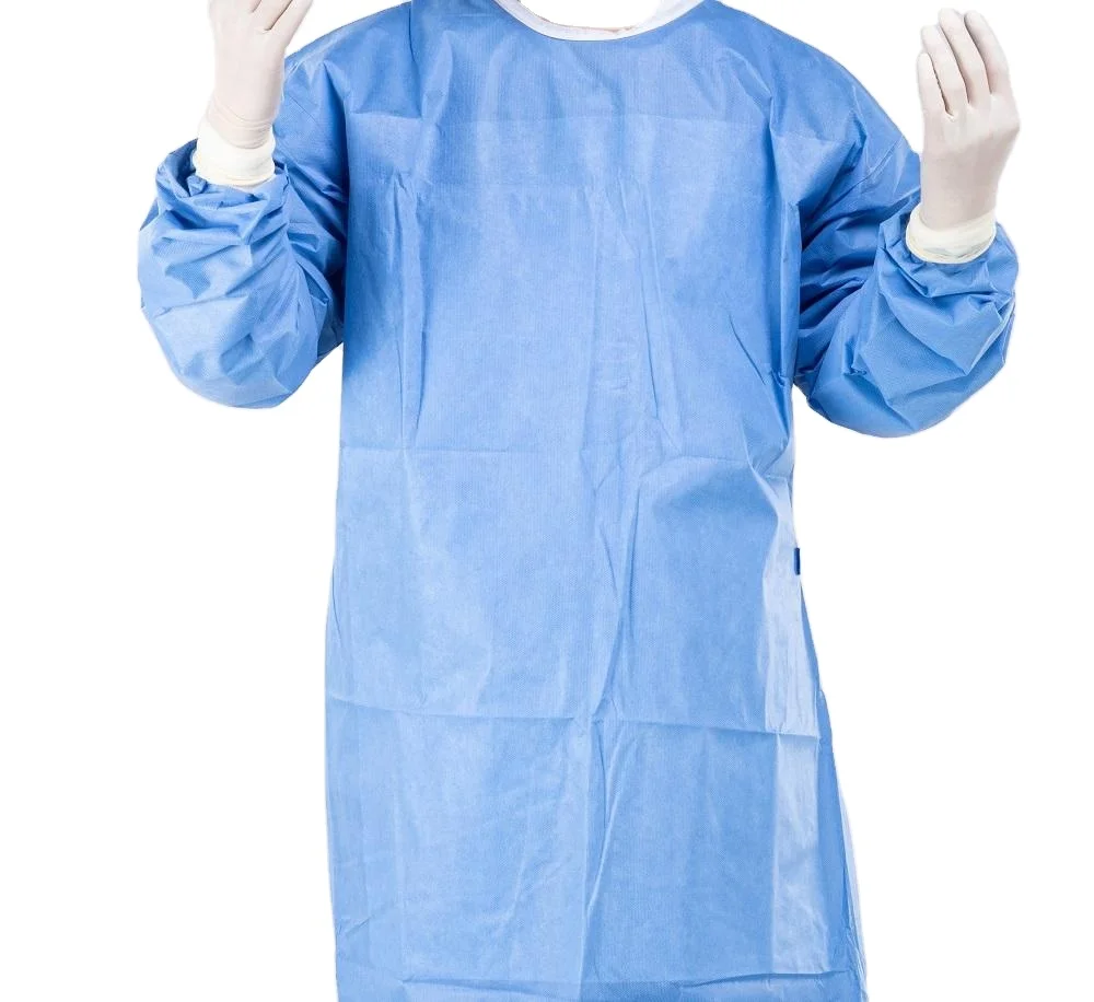 Factory Price 45gms Disposable Surgical Gown SMS SMMS SMMMS Medical Protective Clothes for Doctors and Dentists Wholesale