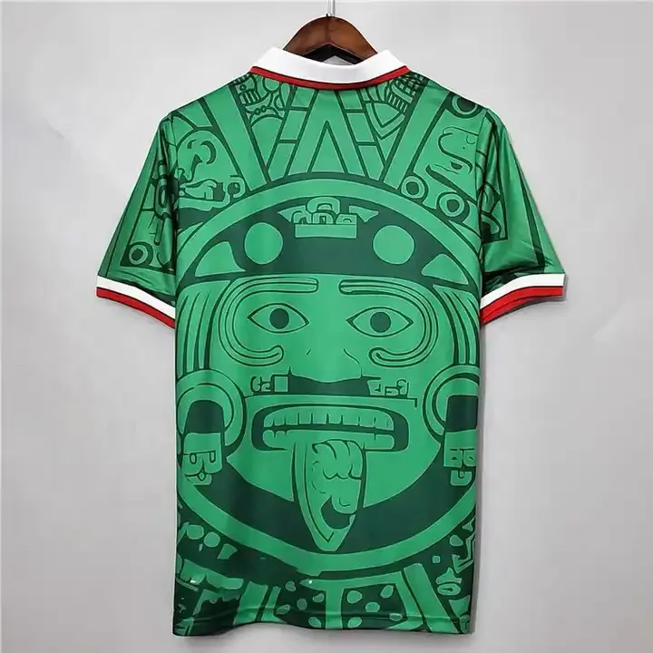 Классический Мексиканский футбольный трикотаж для дома Los Mexicanos futbol de Mexico национальной футбольной команды Джерси футбола в стиле ретро
