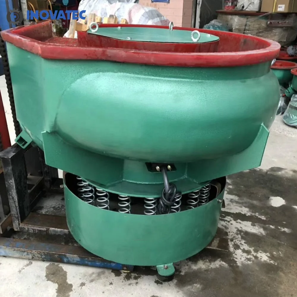 INV-350B Straight Channel Vibratory Finishing Machine for Stone Polishing vibratory polishing machine for metal 150 liter