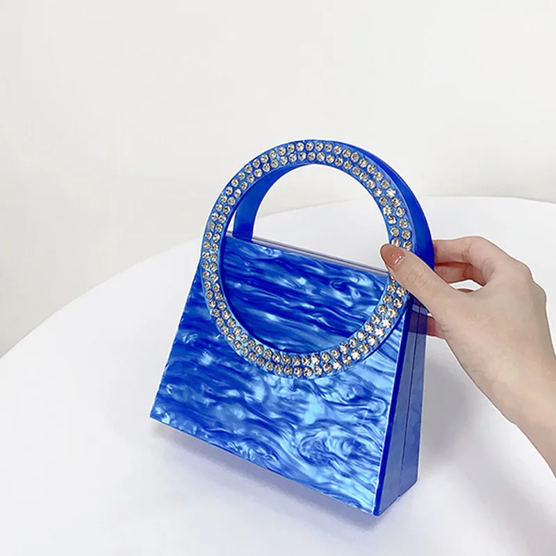 Wholesale Ladies Acrylic Clutch Bag Fashion Women Tote Bag Casual Wedding Evening Bag