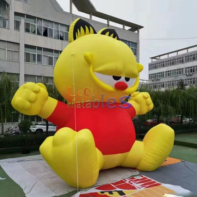 3m lovely Garfield inflatable cartoon model for square decoration for New year outdoor display cartoon inflatable Garfield model